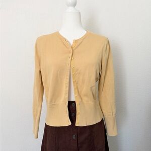 Talbots Yellow Cardigan